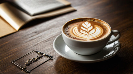 Cup of coffee on the table