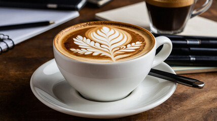 Cup of coffee on the table