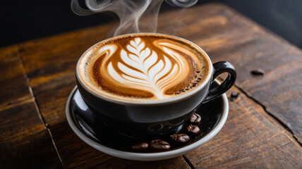 Cup of coffee on the table