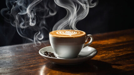 Cup of coffee on the table