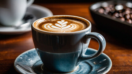 Cup of coffee on the table