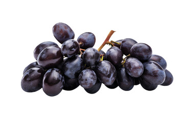 Fototapeta premium bunch of grapes isolated on transparent background