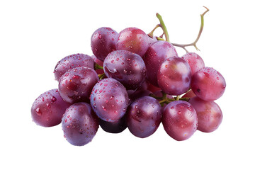 Fototapeta premium bunch of grapes isolated on transparent background