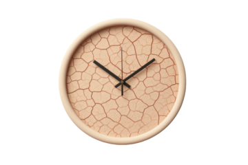 Time in Shatters on a White or Clear Surface PNG Transparent Background..