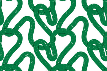 Hand drawn seamless pattern with cute squiggles with texture noise dirty dust. Vector illustration of bright colored doodle scribble.