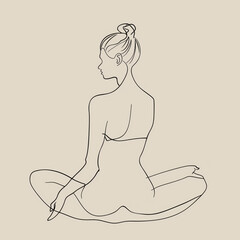yoga pose silhouette