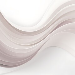 Obraz premium Abstract white background with smooth wavy lines