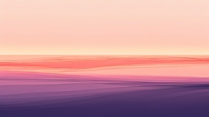 Fototapeta premium Tranquil Sunset in Peach, Purple & Rose
