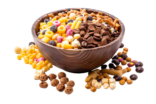 cereal isolated on transparent background