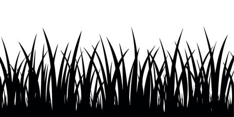 grass silhouette on a transparent background