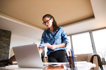 Freelancer working at home