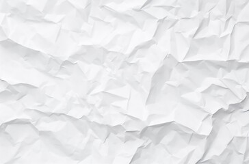 Obraz premium white crumpled paper texture background, white color