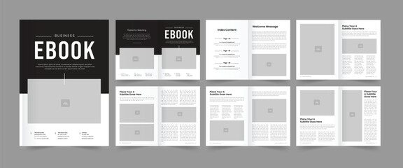 Business Ebook Template , Ebook Layout Design and Ebook Magazine 