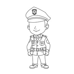 Sketch Police officer