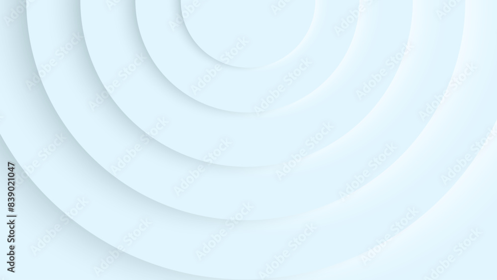 Poster light blue abstract vector geometric 3d background with circles.