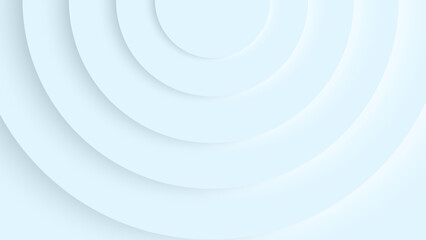 Light blue abstract vector geometric 3D background with circles.
