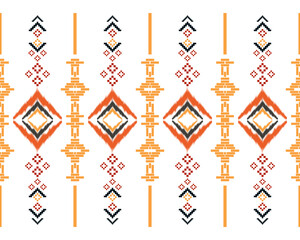 embroidery abstract Traditional geometric ethnic fabric pattern ornate elements with ethnic patterns design for textiles, rugs, clothing, sarong, scarf, batik, wrap, embroidery, print, curtain, carpet