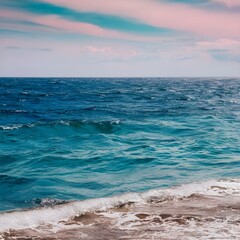 Obraz premium waves on the beach