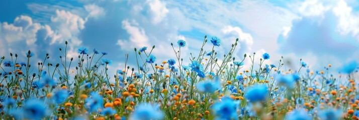 Nature grass and flower background