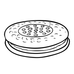 cake outline vector illustration