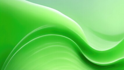 Soft and liquid Green waves background