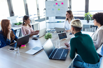 Businesswomen during meeting in an office