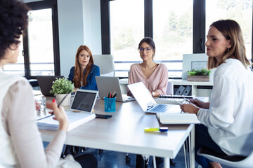 Businesswomen during meeting in an office