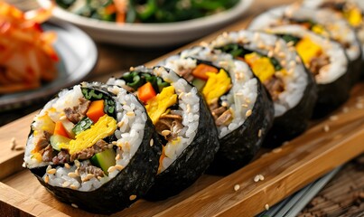 Korea food kimbap, Generative AI