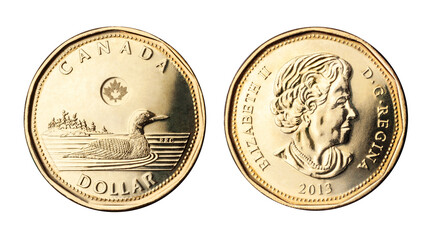 Canada  1 Dollar  front and back,