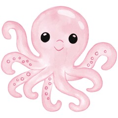 squid sea animal cute doodle