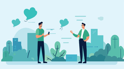 Social feedback, opinion or business advice, employee discussion, debate or customer comment, social media positive and negative feedback, people giving opinion with thumb up, vector illustration