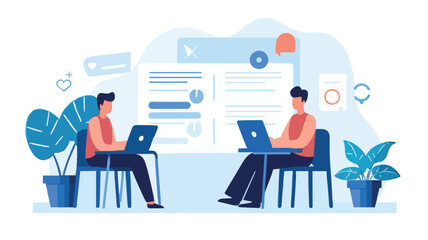 Social feedback, opinion or business advice, employee discussion, debate or customer comment, social media positive and negative feedback, people giving opinion with thumb up, vector illustration