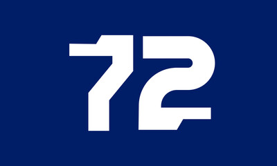 Number Tech Blue Modern Logo