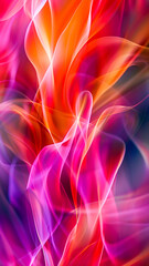 Naklejka premium Dynamic prismatic waves abstract background, bold and vivid colors, intricate wave patterns, sense of movement and energy