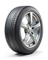 Obraz premium car wheel on a white background
