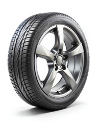 Obraz premium car wheel on a white background