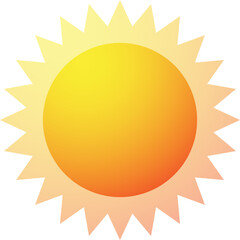 Sun Illustration, Summer Season Weather