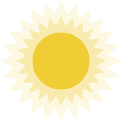 Sun Illustration, Summer Season Weather