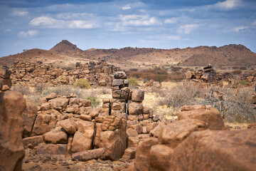 Giant’s Playground rock formations in Namibia