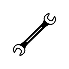 Box Wrench Glyph Icon, Vector illustration