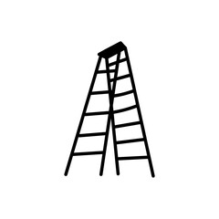 Ladder Glyph Icon, Vector illustration