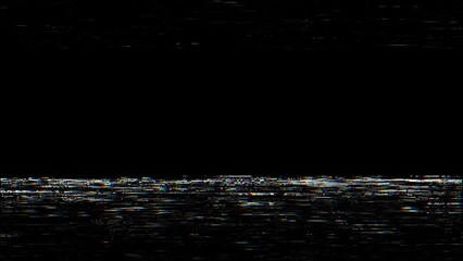 old VHS television glitch static, with colourful chromatic highlights