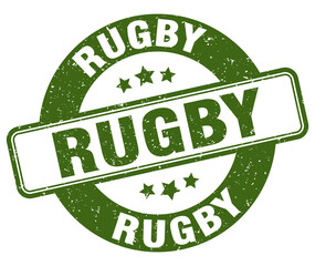 rugby stamp. rugby label. round grunge sign