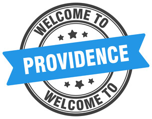 Fototapeta premium Welcome to Providence stamp. Providence round sign