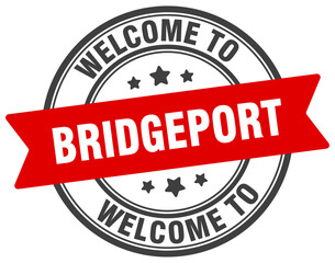 Welcome to Bridgeport stamp. Bridgeport round sign