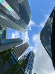 都心散歩　雨雲迫る汐留16時