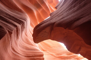 Antelope Canyon Slot, Spectacular Natural Rock Formation and Light Play