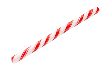 Whimsical Candy Cane Dance on a White or Clear Surface PNG Transparent Background..