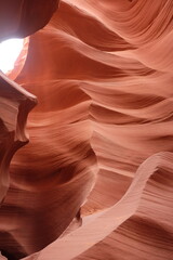 Antelope Canyon Slot, Spectacular Natural Rock Formation and Light Play