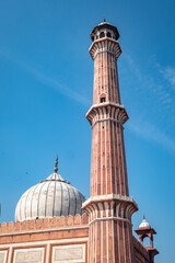 Iconic Jama Masjid Mosque in New Delhi, India